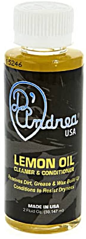 D'Andrea DAL2 Lemon Oil Cleaner and Conditioner Insturment Fretboard Lemon Oil - 2 Oz. image 1