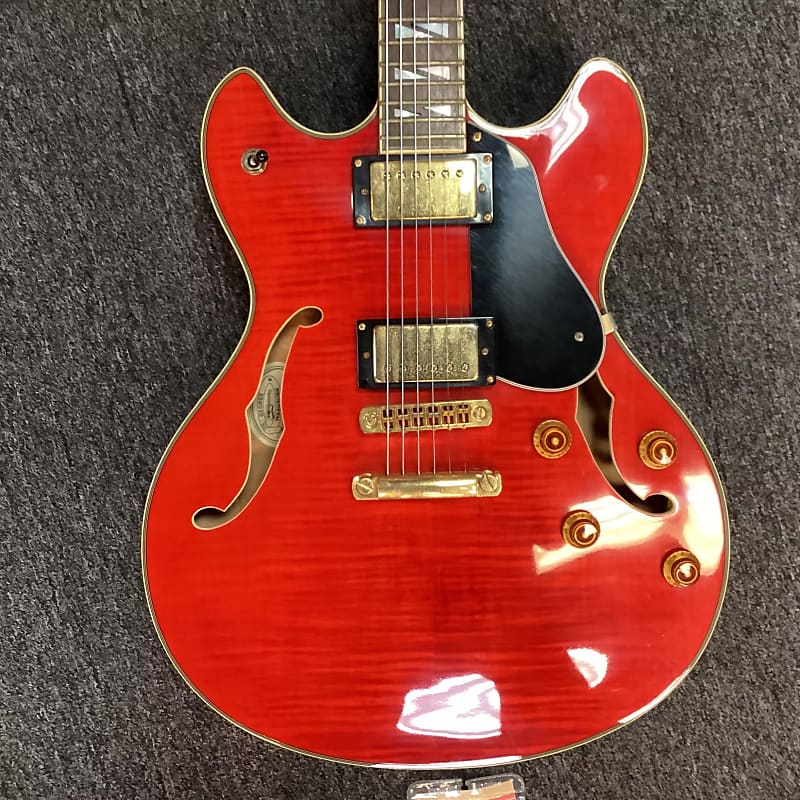 washburn HB-35 セミアコ レッド Washburn HB35 Cherry 1989 – Chicago Music Exchange
