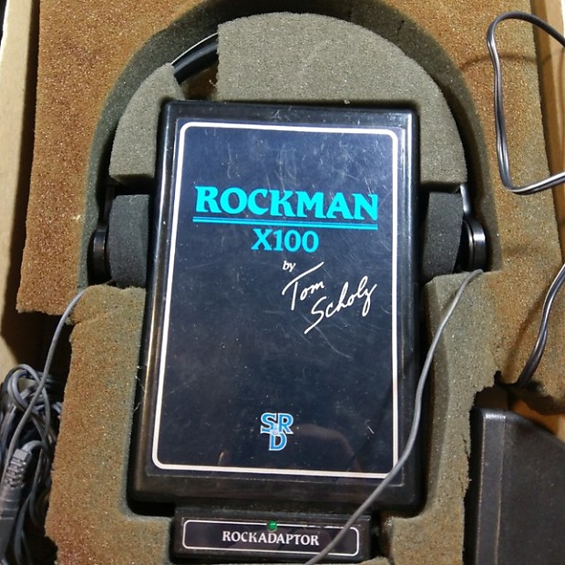 Rockman X100 Headphone Amp 1980's w/box/adapter/papers/headphones