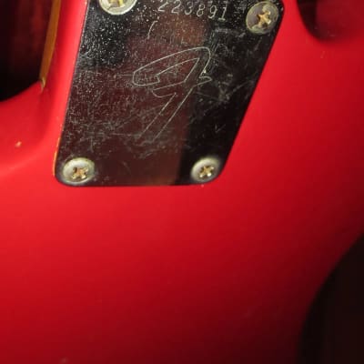 1968 Fender Mustang Red w/ Original Hard Case image 5