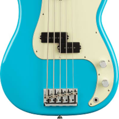 Fender American Professional II Precision Bass V. Maple Fingerboard, Miami Blue image 2