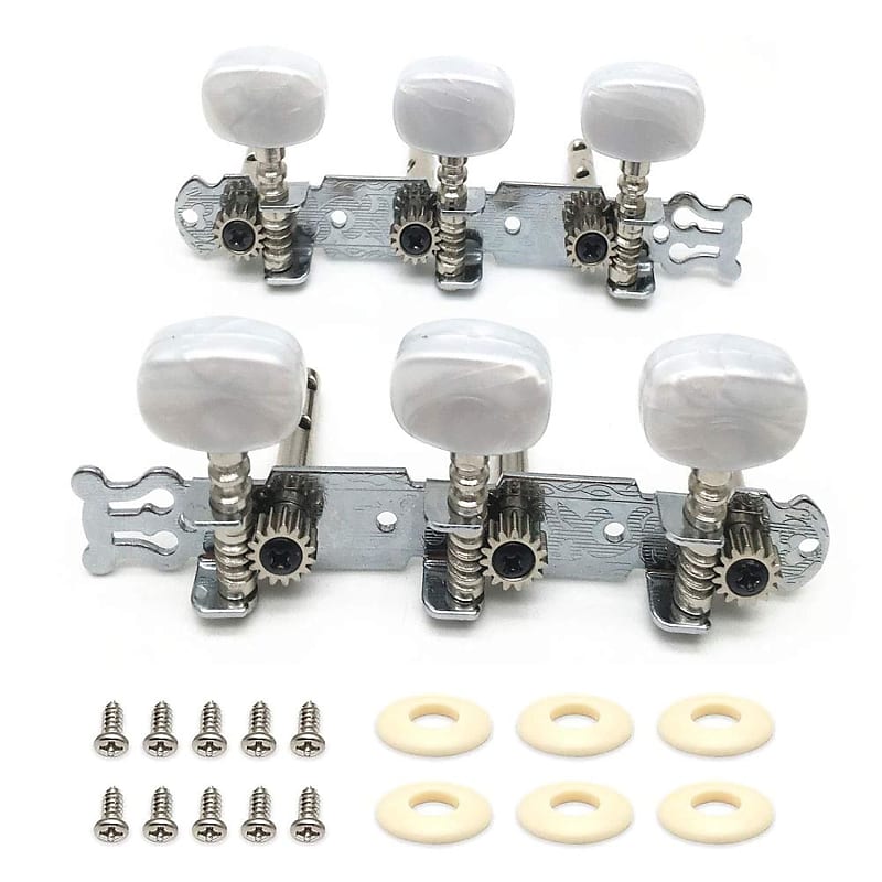 Acoustic Guitar Tuning Keys Machine Pegs With Pearl Colored Reverb