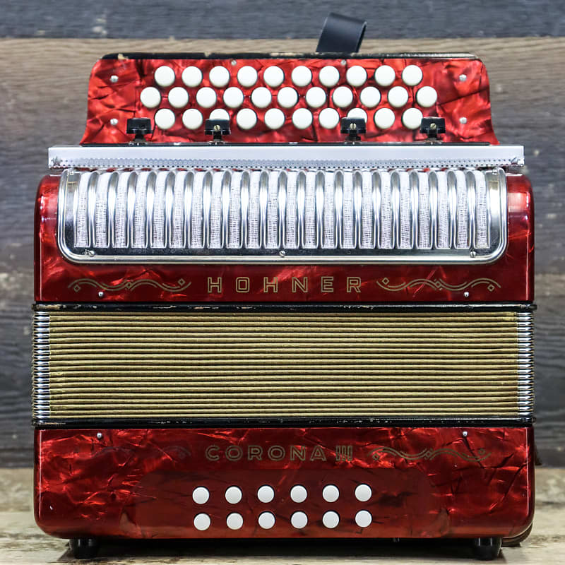 Accordéon Diatonique HOHNER CORONA 2 GCF Rouge