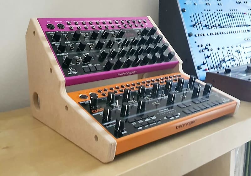 Behringer Crave, Edge & Spice - MDF Dual Stand From Synths And Wood image 1