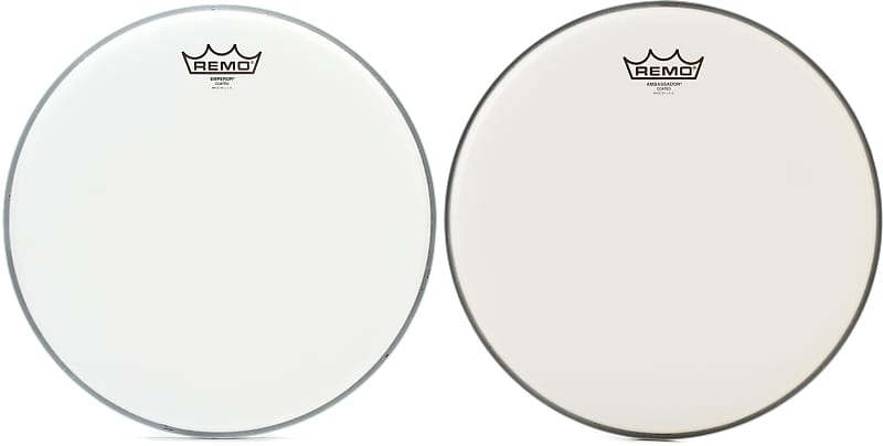 Remo Emperor Coated Drumhead - 13 inch  Bundle with Remo Ambassador Coated Drumhead - 13 inch image 1