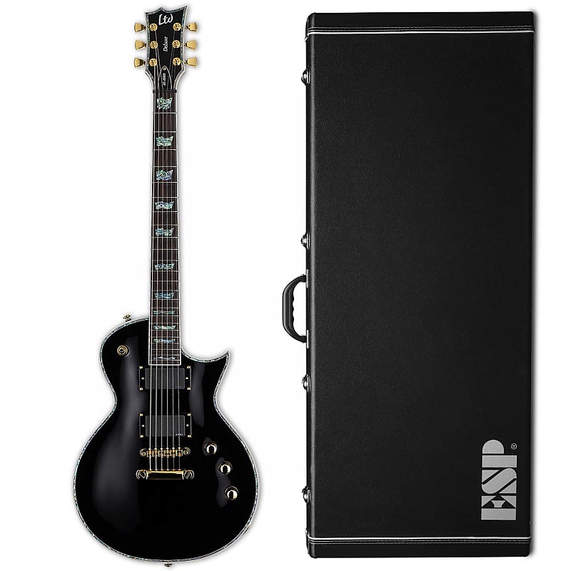 ESP LTD EC-1000 BLK Black Electric Guitar with Free Case image 1