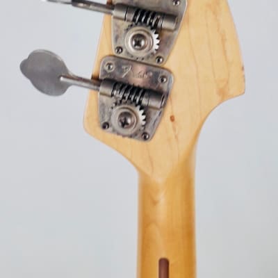 Fender Jazz Bass - Left Hand 1977, Sunburst, 100% original with Fender LH Case image 7