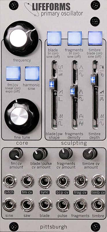 Pittsburgh Modular Lifeforms Primary Oscillator Eurorack Synth Module image 1