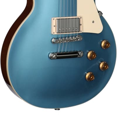 Gibson Les Paul Standard 50s Custom Color Electric Guitar, Plain Top (with Case), Pelham Blue image 3