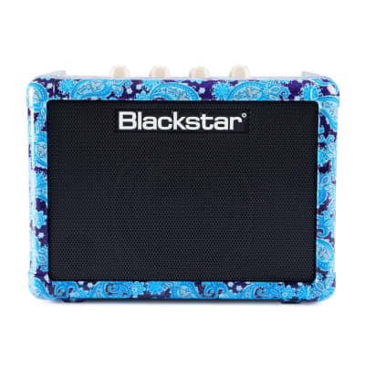Blackstar FLY3 Bluetooth Purple Paisley Guitar Amplifier Bundle with Cable (2 Items) image 2
