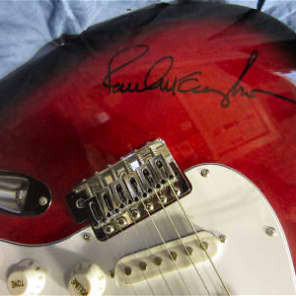 Fender Starcaster, Ruby Burst, Signed by Paul McCartney image 4