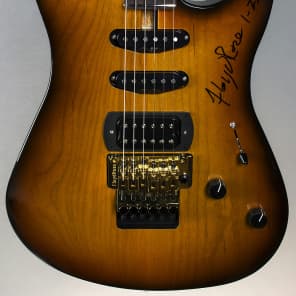 Floyd Rose USA 2016 NAMM Show Prototype Guitar by Grover Jackson, Sunburst w OFR image 2
