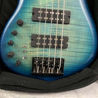 Sire Marcus Miller M7 Left-Handed 5-String Electric Bass - Transparent Blue w/ Gig Bag image 19