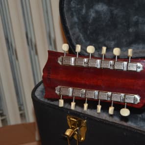 Gibson b25 12string acoustic guitar 1963 cherry sunburst image 12