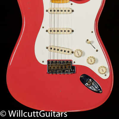 Fender Custom Shop LTD 1956 Stratocaster Journeyman Relic Super Faded Aged Fiesta Red (836) image 3