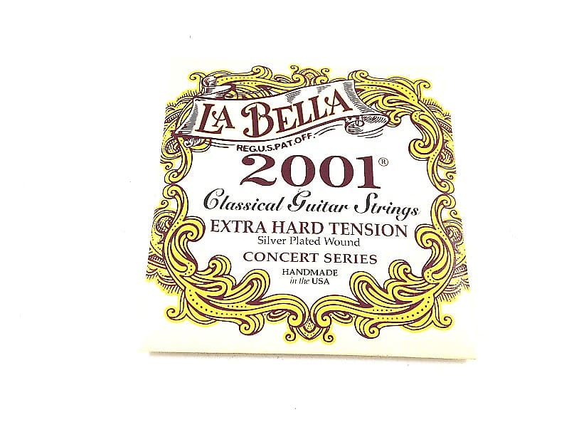 La Bella Guitar Strings  Extra Hard Tension  Silver Plated  Classical  2001 image 1