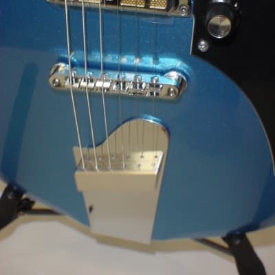 Supro 2010BM Island Series Jamesport Electric Guitar - Ocean Blue Metallic image 2