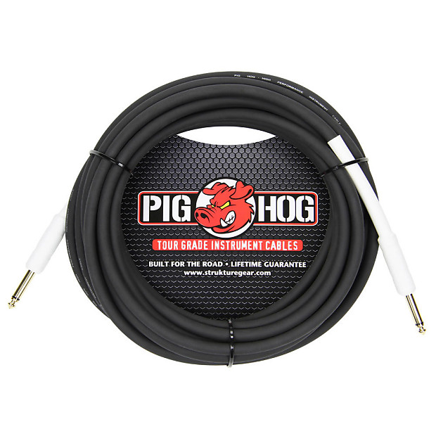 Pig Hog PH25 1/4" TS Straight Instrument Cable - 25' image 1