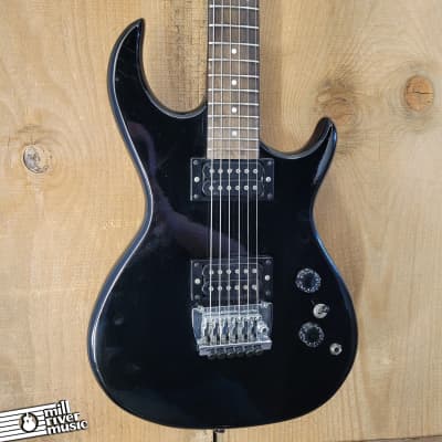 Memphis S-Style Electric Guitar Black Used image 1