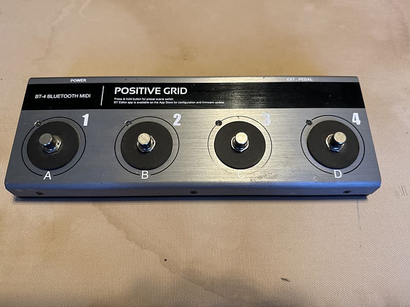 Positive Grid BT4 Bluetooth MIDI Pedalboard Controller 2010s - Silver
