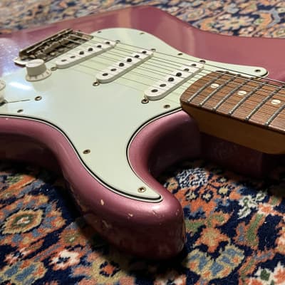 Fender Custom Shop '60 Reissue Stratocaster Relic 2013 Burgundy Mist image 4
