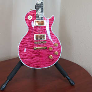 Gibson USA Custom Shop Crimson Division Les Paul Custom Translucent Pink in Case image 23