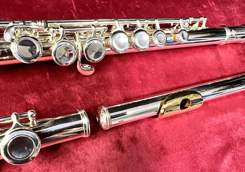 Jupiter CXL Silver Flute CF50 🔥 Gold Lip Plate 🔥 Stunning 🤩 Reverb