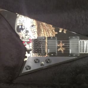 Jackson 1990 Randy Rhoads Custom RR1 Flying V Guitar USA Ontario w/OHSC ALL Original RARE image 2