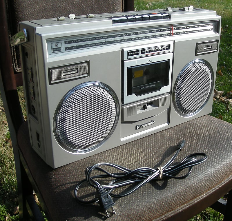 National Panasonic RX-5100 Boombox Stereo Radio Cassette Vintage Work Good  Look