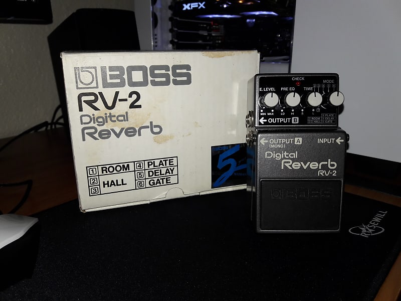 Boss RV-2 Digital Reverb MIJ with Original Box | Reverb
