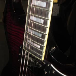 Schecter S-II Custom Sg Guitar 2015 See Thru Cherry Burst W/ Case USA Schecter Pickups New image 3