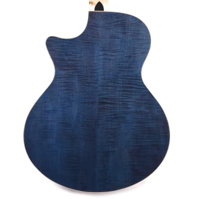 Ibanez AE390NTA Acoustic-Electric Guitar Natural High Gloss Top, Aqua Blue High Gloss Back and Sides image 3