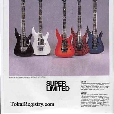 Tokai Vivian Campbell VC-75 1989 See Through | Reverb The
