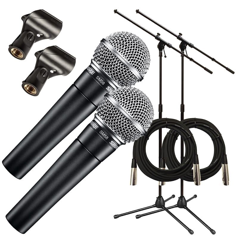 Shure SM57-LC Dynamic Instrument Microphone TWIN INSTRUMENT PAK