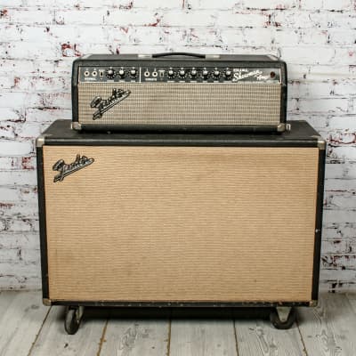 Fender Dual Showman Reverb Amp 1979 Silver faced and cabinet | Reverb