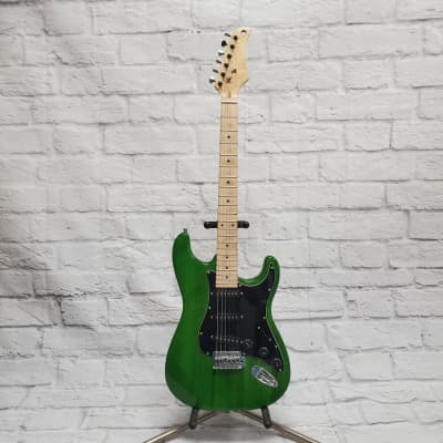 Unknown Strat Style Electric Guitar Trans Green image 5