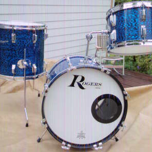 Rogers Bop 1967 Blue Onyx Drumset - Free CONUS Shipping image 5