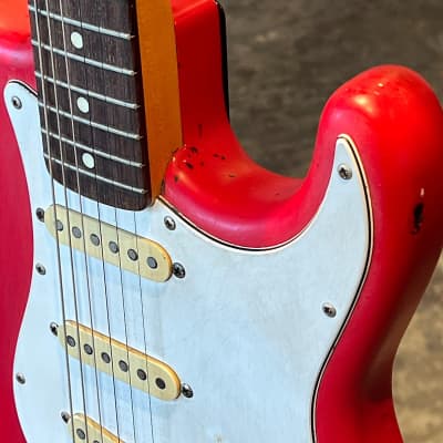1987 MIJ Squier Stratocaster - Red image 6