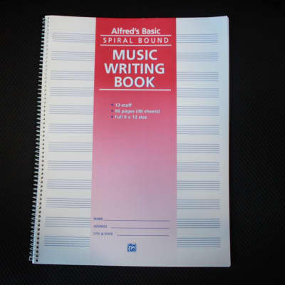 Alfred's Basic Spiral Bound Music Writing Book 175 (used)(Consignment) image 1