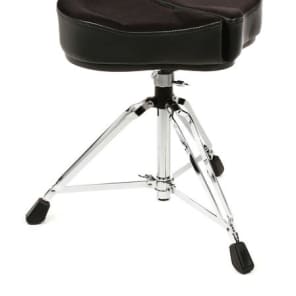 Ahead Spinal-G 3-leg Drum Throne with Saddle Seat and Backrest - Black image 10