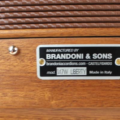 NEW Mahogany Brandoni 147W Piano Accordion LMMH 37 120 image 8