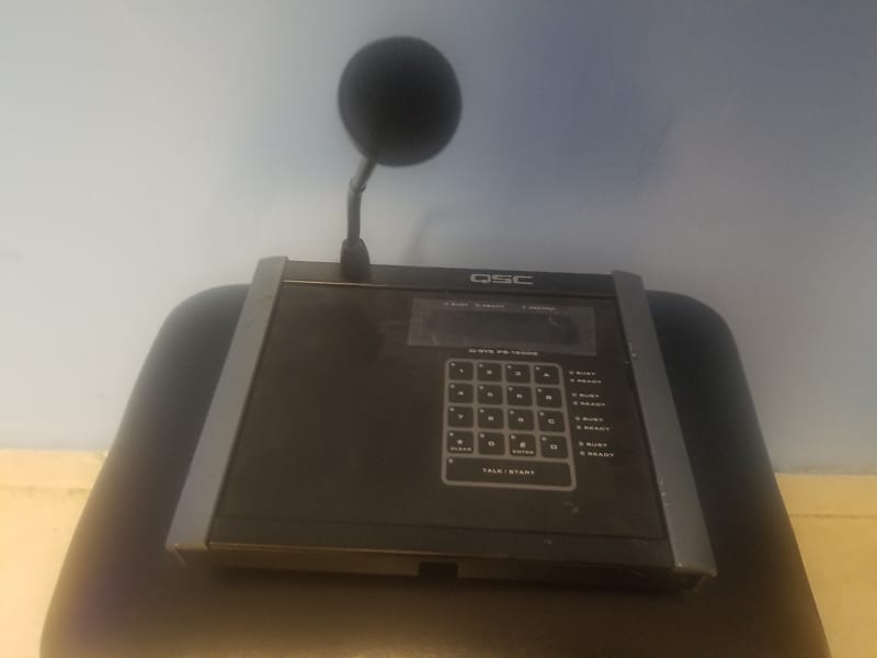 QSC PS1600G Microphone Wall Paging System Reverb Australia