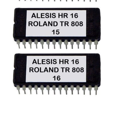 ALESIS HR-16 / Hr-16B Eprom Upgrade Set OS ver 2.0 + Roland Tr808 Sounds Tr-808 Rom Update Rom HR-16 HR16B
