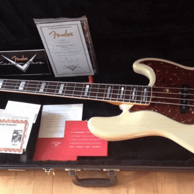 Fender Custom Shop Custom Classic Jazz Bass 2011 Olympic White image 1
