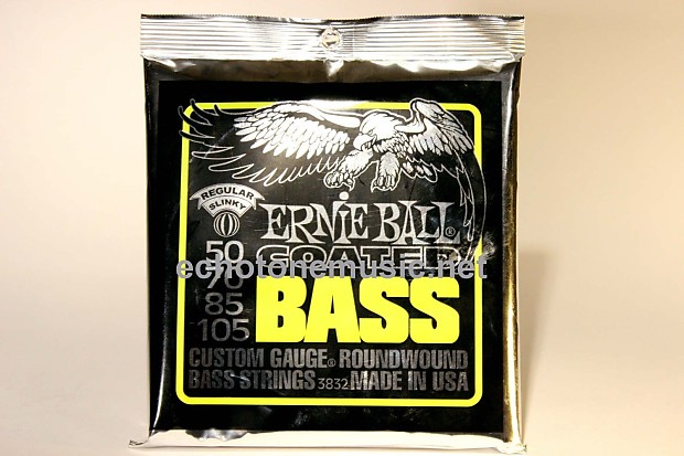 Ernie Ball 3832 Coated Regular Slinky Electric Bass String (50 - 105) image 1