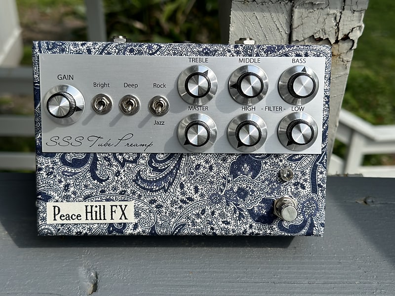 Peace Hill Fx SSS Preamp #117 - Blue Paisley *Authorized Dealer