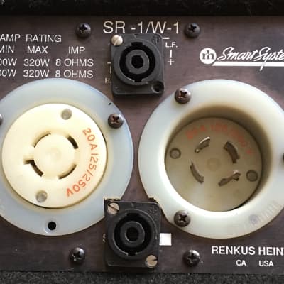 Renkus Heinz SR-1 W-1 Speaker Input Plate Neutrik Speakon & Hubble Twist Lock image 3