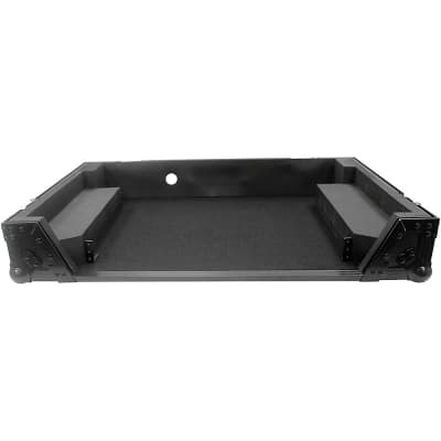 ProX Flight Case For RANE ONE DJ Controller with 1U Rack and Wheels - Black/Black image 3