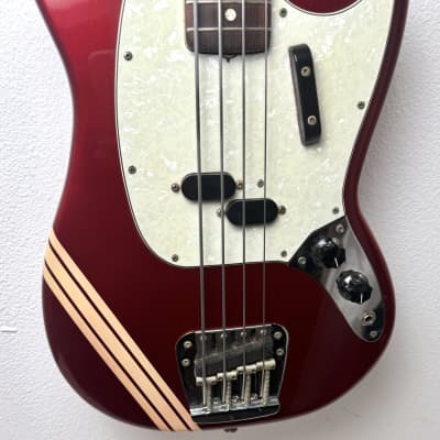 Fender Mustang Bass 1969 - Competition Red w/ Matching Headstock image 8