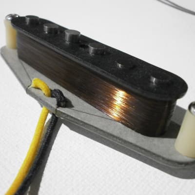 Stratocaster Guitar Pickups SET Hand Wound David Gilmour Black Strat Clones A5 Q pickups Pink Floyd imagen 7